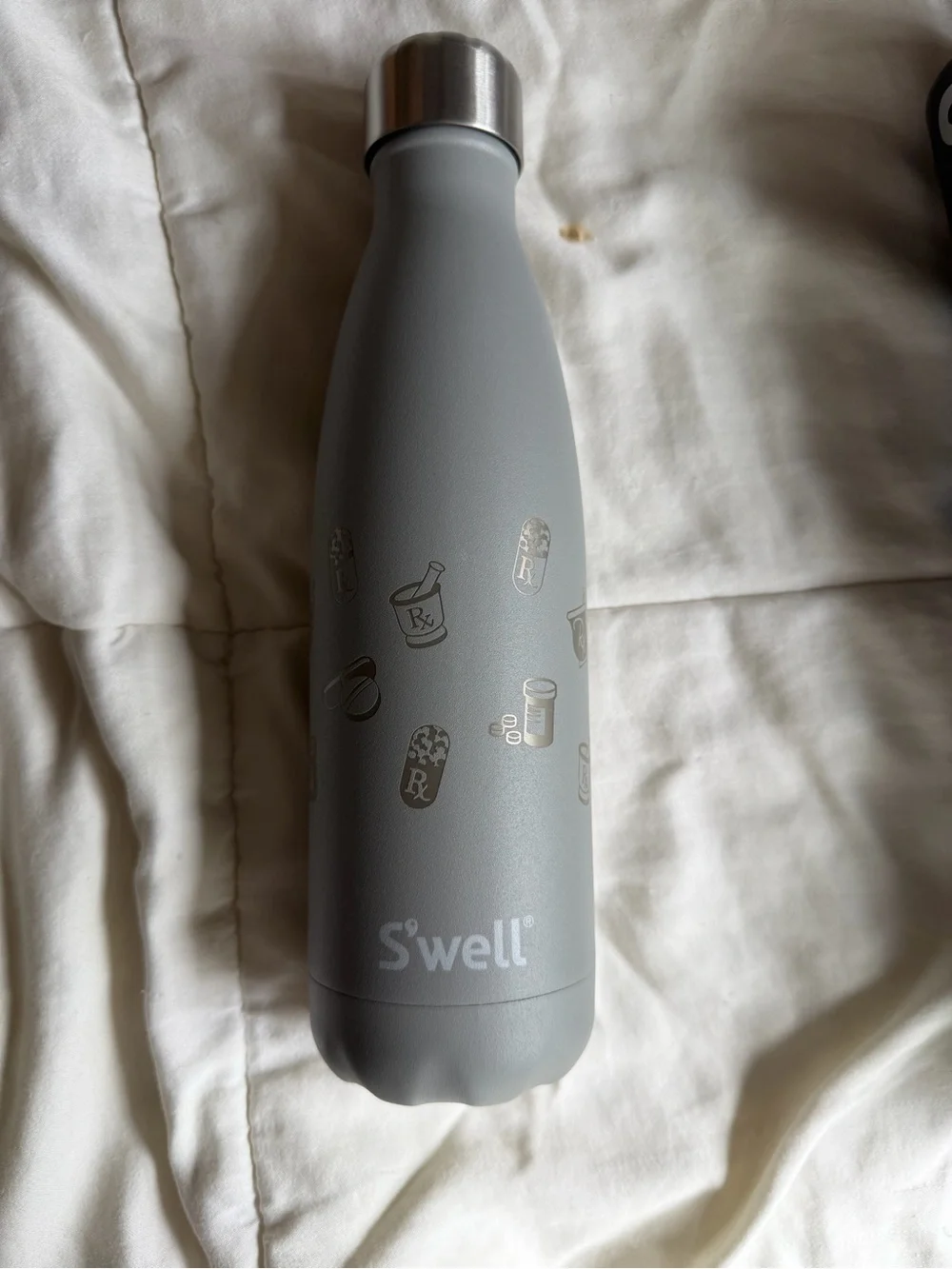 NWT s’well smokey quartz gray custom pharmaceutical rep 17 oz water bottle